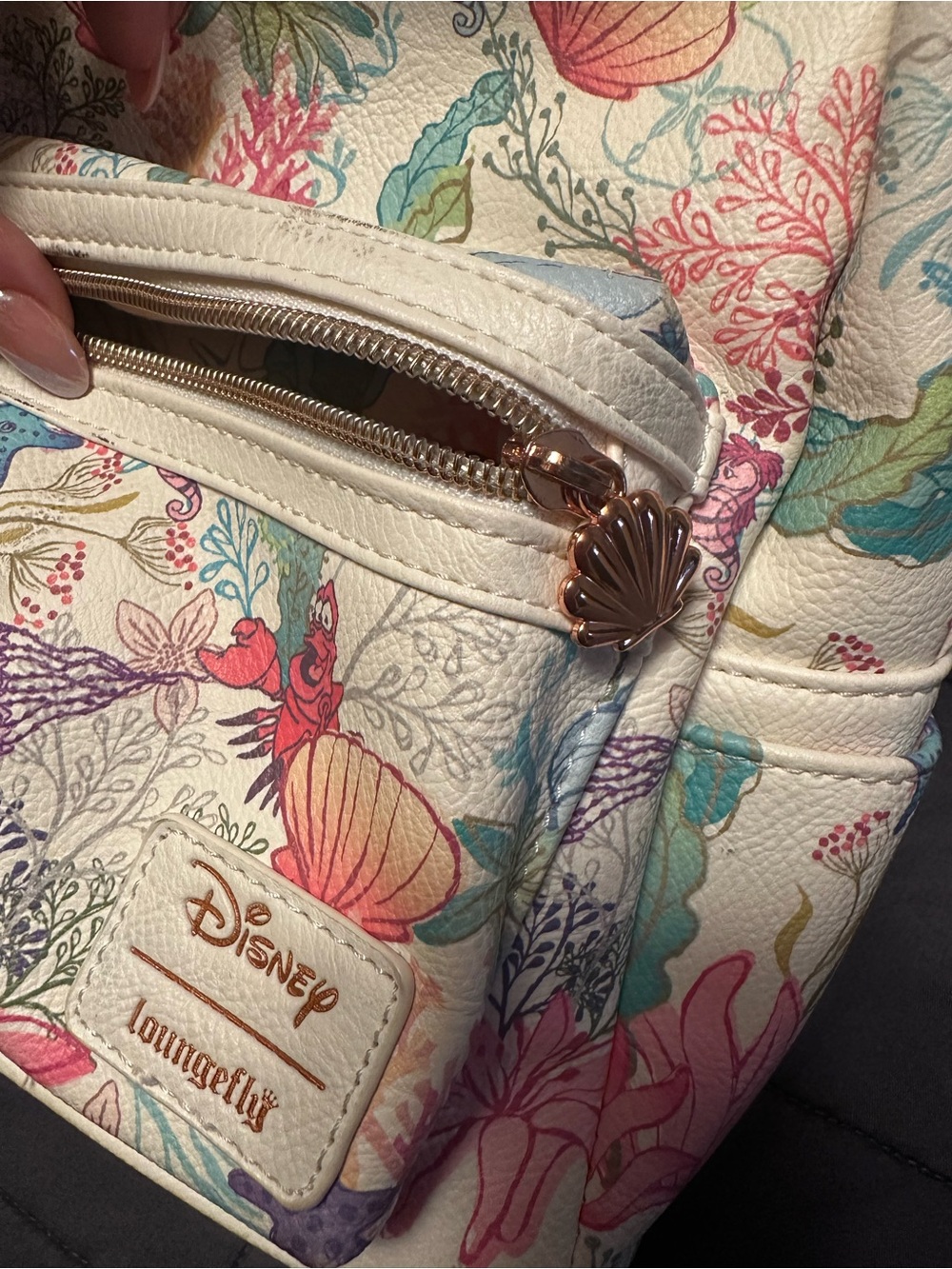 Loungefly Disney The Little Mermaid Under The Sea Mini Backpack - Picture 8 of 8